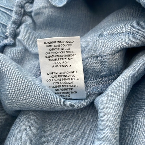 Chelsea & Theodore Chambray Pull On High Rise Shorts size XL - Picture 5 of 8